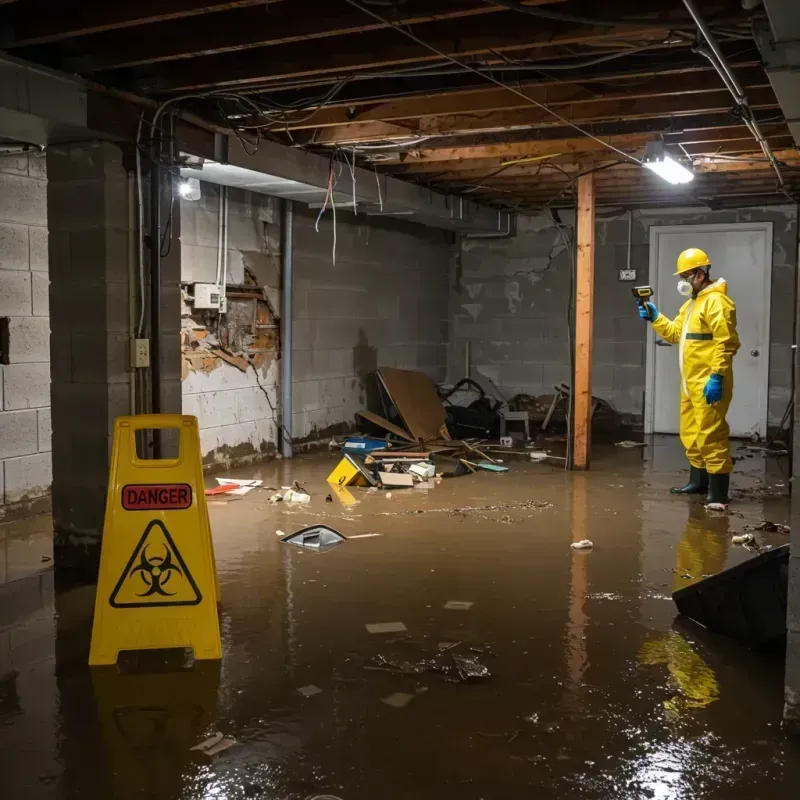 Flooded Basement Electrical Hazard in Bossier City, LA Property